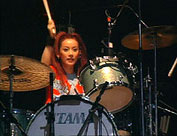 Ami on drums